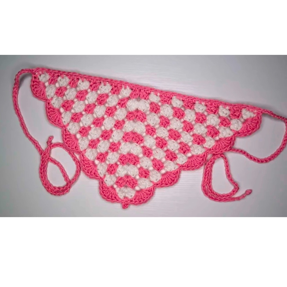 Custom Crochet Bandana! #crochet #bandana #boho #custom #handmade